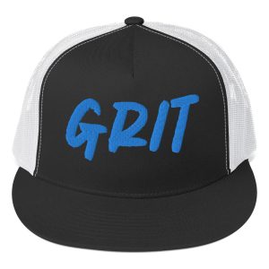 Detroit Lions GRIT Trucker Hat - Black Mesh Adjustable Snapback | $24