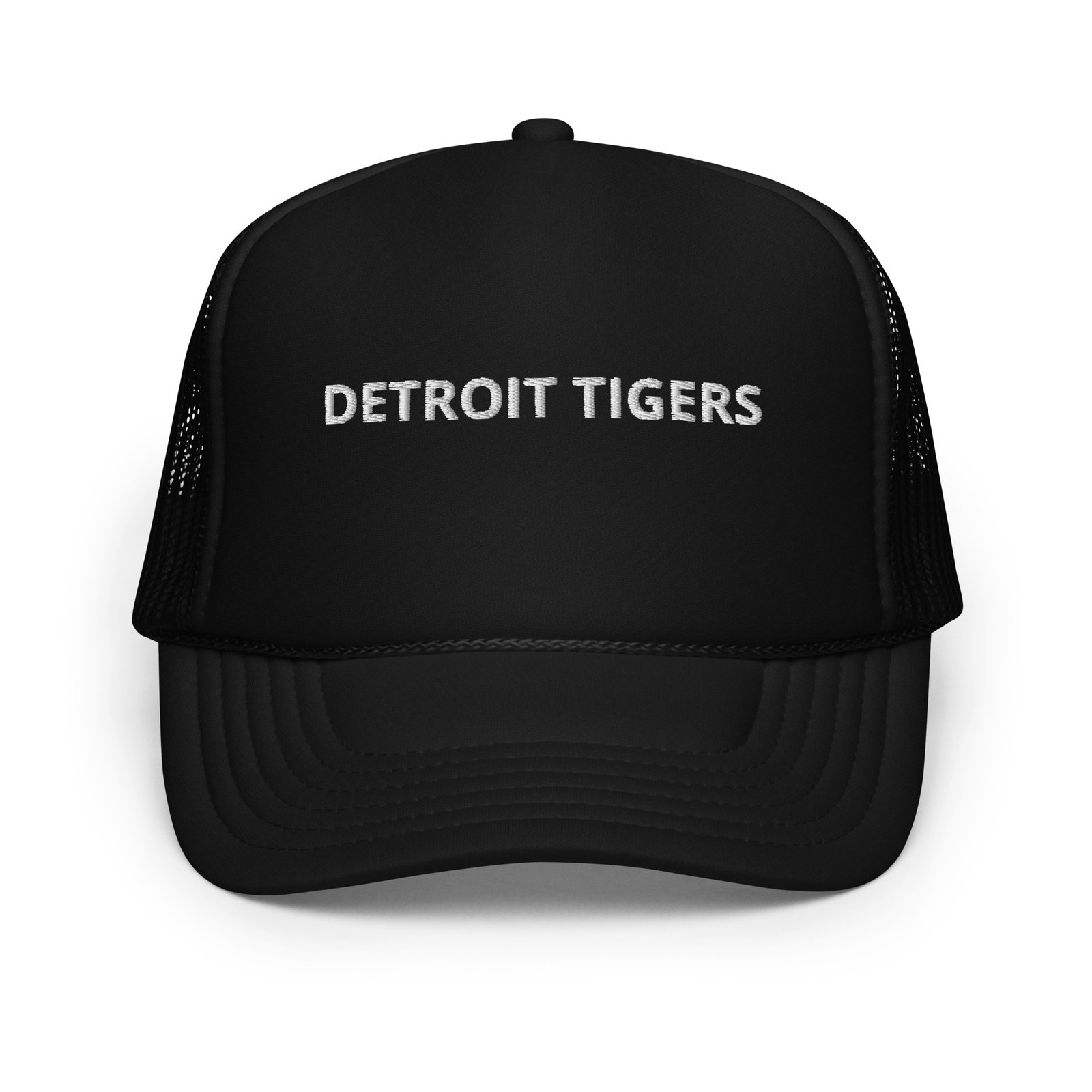 Detroit Tigers Trucker Hat - Vintage Foam Front Mesh Back Cap
